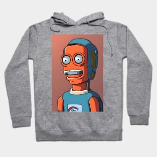 Funny cartoon robot Hoodie